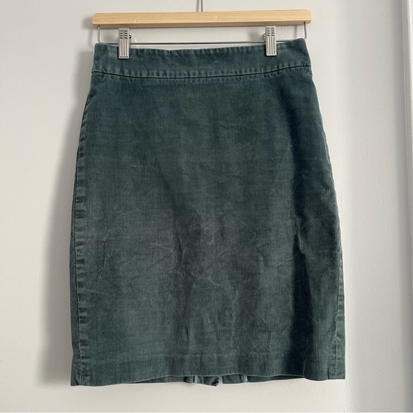 J.Crew Textured Green Skirt - Picture 1 of 7